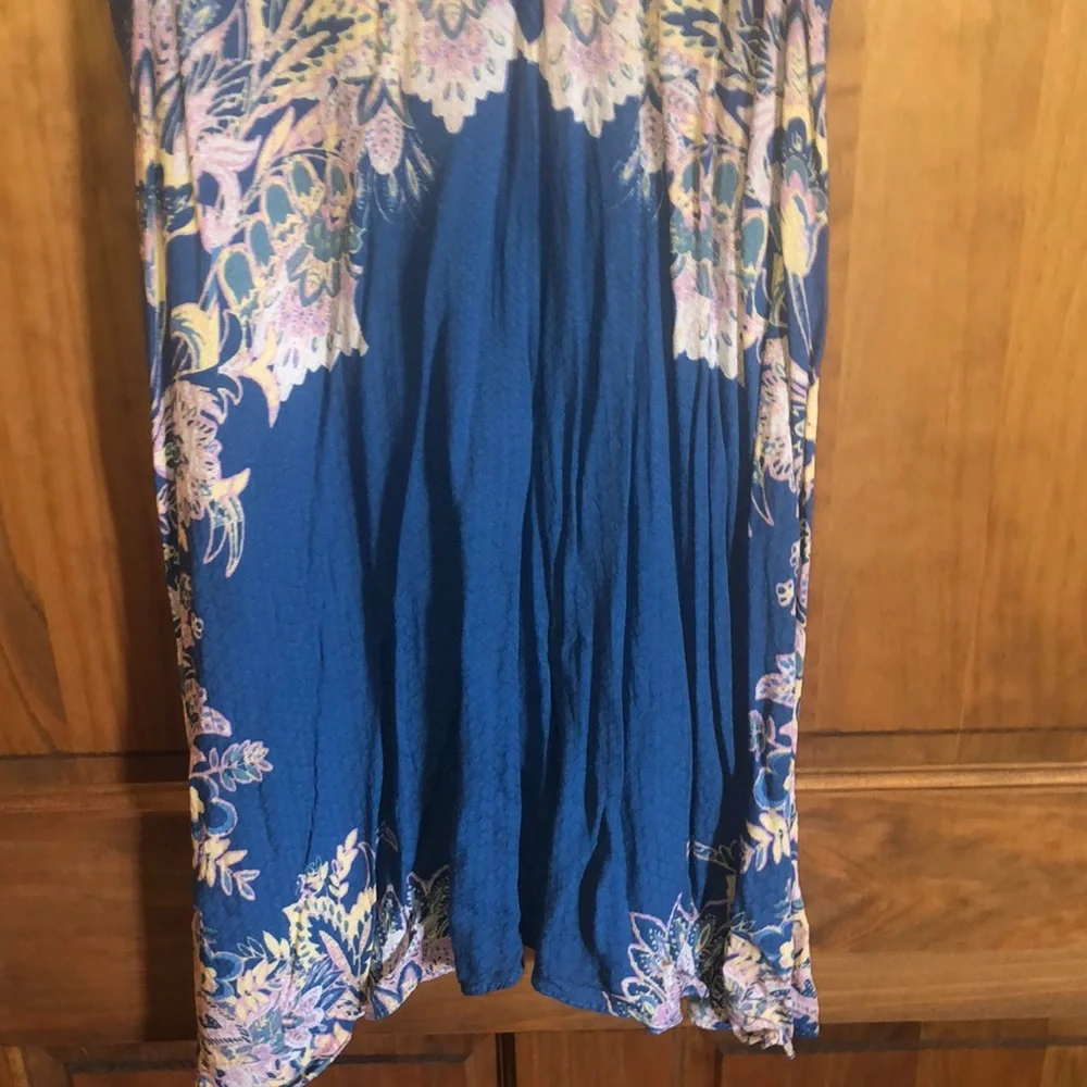 Free people blue floral  dress size small!